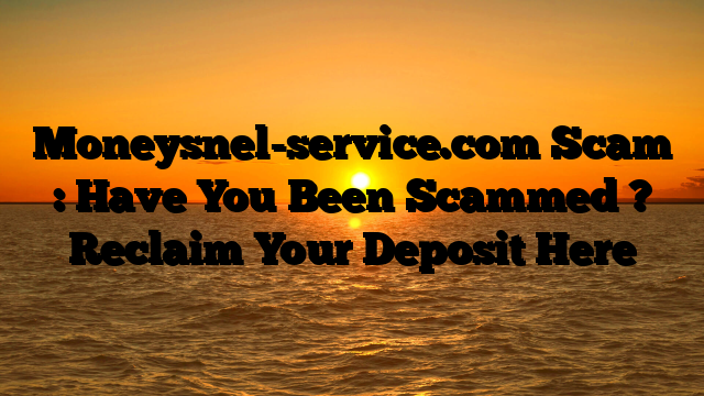 Moneysnel-service.com Scam : Have You Been Scammed ? Reclaim Your Deposit Here