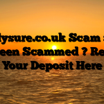 Speedysure.co.uk Scam : Have You Been Scammed ? Reclaim Your Deposit Here