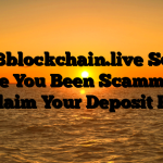 Web3blockchain.live Scam : Have You Been Scammed ? Reclaim Your Deposit Here