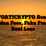 1. FORTICRYPTO Scam ; Hidden Fees, Fake Profits, Real Loss