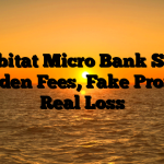 1. Habitat Micro Bank Scam ; Hidden Fees, Fake Profits, Real Loss