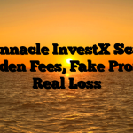 1. Pinnacle InvestX Scam ; Hidden Fees, Fake Profits, Real Loss