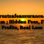 1. Trustsafeassurance.org Scam ; Hidden Fees, Fake Profits, Real Loss