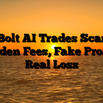 1. Bolt AI Trades Scam ; Hidden Fees, Fake Profits, Real Loss