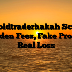 1. Goldtraderhakah Scam ; Hidden Fees, Fake Profits, Real Loss