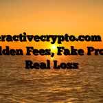 1. Interactivecrypto.com Scam ; Hidden Fees, Fake Profits, Real Loss