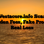 1. Vestacore.info Scam ; Hidden Fees, Fake Profits, Real Loss