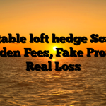 1. Stable loft hedge Scam ; Hidden Fees, Fake Profits, Real Loss