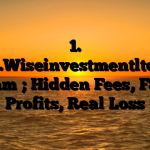 1. www.Wiseinvestmentltd.com Scam ; Hidden Fees, Fake Profits, Real Loss